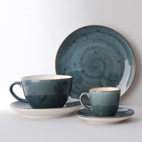 Fine Dine Earth Colours Spodek do espresso granatowy ø 115 mm, Kolory Ziemi Arando Fine Dine Earth Colours Spodek do espresso granatowy ø 115 mm, Kolory Ziemi Arando