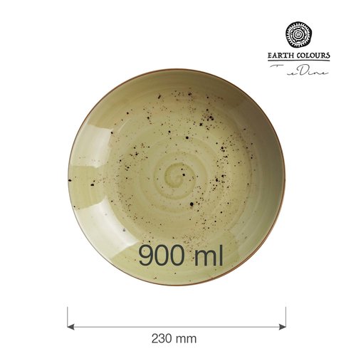 Fine Dine Earth Colours Deep Plate, Ø230 mm, Olive Fine Dine Earth Colours Deep Plate, Ø230 mm, Olive