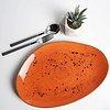 Fine Dine Earth Colours Shallow Plate 350x210 Irregular, Dahlia