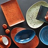 Fine Dine Earth Colours Shallow Plate 350x210 Irregular, Dahlia