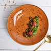 Fine Dine Earth Colours Shallow Plate 350x210 Irregular, Dahlia