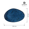 Fine Dine Earth Colours Shallow Plate 350x210 Irregular, Iris
