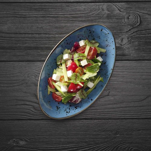 Fine Dine Earth Colours Talerz płytki, 350x210 nieregularny, Iris