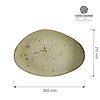 Fine Dine Earth Colours Shallow Plate 350x210 Irregular, Olive