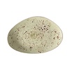 Fine Dine Earth Colours Shallow Plate 350x210 Irregular, Olive