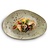Fine Dine Earth Colours Shallow Plate 350x210 Irregular, Olive