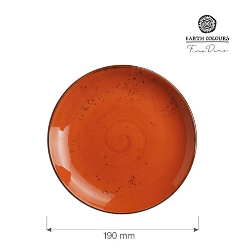 Fine Dine Earth Colours Shallow Plate, Ø190 mm, Dahlia