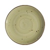 Fine Dine Earth Colours Shallow Plate, Ø190 mm, Irregular, Olive