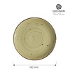 Fine Dine Earth Colours Shallow Plate, Ø190 mm, Irregular, Olive
