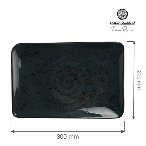 Fine Dine Earth Colours Shallow Plate, Ø200 mm, Rectangular, Arando Fine Dine Earth Colours Shallow Plate, Ø200 mm, Rectangular, Arando