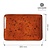 Fine Dine Earth Colours Shallow Plate 200x300 mm, Rectangular, Dahlia