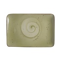 Fine Dine Earth Colours Shallow Plate 200x300 mm, Rectangular, Olive