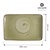 Fine Dine Earth Colours Shallow Plate 200x300 mm, Rectangular, Olive