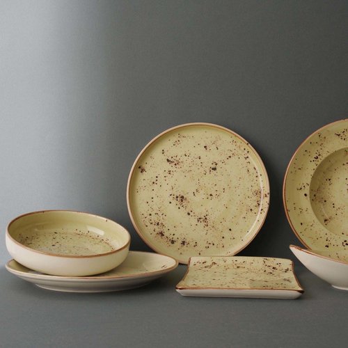 Fine Dine Earth Colours Shallow Plate 200x300 mm, Rectangular, Olive Fine Dine Earth Colours Shallow Plate 200x300 mm, Rectangular, Olive
