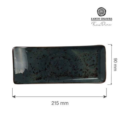 Fine Dine Earth Colours Presentational Plate 215x90 mm, Rectangular, Arando Fine Dine Earth Colours Presentational Plate 215x90 mm, Rectangular, Arando