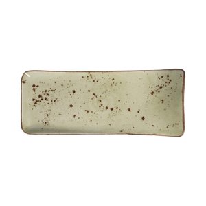 Fine Dine Earth Colours Presentational Plate 215x90 mm, Rectangular, Olive