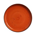 Fine Dine Earth Colours Plate with High flange, Ø270 mm, Dahlia