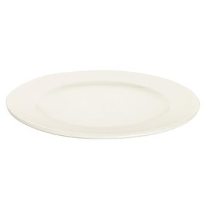 Fine Dine Shallow Plate, Ø240 mm, Oval, Crema
