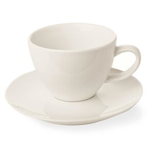 Fine Dine Elegant Cream Cup with Saucer 230 ml, Crema Fine Dine Elegant Cream Cup with Saucer 230 ml, Crema