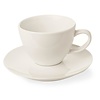 Fine Dine Filiżanka elegancka ze spodkiem do espresso kremowa 70 ml, Crema