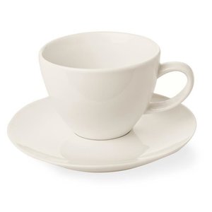 Fine Dine Elegant Cream Espresso Cup with Saucer 70 ml, Crema