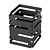 Rosseto Skaycap 8 'stand in matt black steel