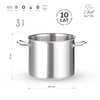 Chef de Cuisine Stainless Steel High Stock Pot 3 L Ø 160 mm Chef de Cuisine Stainless Steel High Stock Pot 3 L Ø 160 mm
