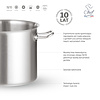 Chef de Cuisine Stainless Steel High Stock Pot 3 L Ø 160 mm Chef de Cuisine Stainless Steel High Stock Pot 3 L Ø 160 mm