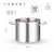 Chef de Cuisine Stainless Steel High Stock Pot 36,6 L Ø 360 mm