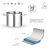 Chef de Cuisine Stainless Steel High Stock Pot 36,6 L Ø 360 mm