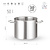 Chef de Cuisine Stainless Steel High Stock Pot 50 L Ø 400 mm