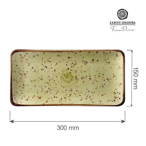 Fine Dine Talerz prostokątny Olive, 300x150mm Fine Dine Talerz prostokątny Olive, 300x150mm