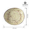Fine Dine Talerz prezentacyjny Olive 270x240 mm Fine Dine Talerz prezentacyjny Olive 270x240 mm