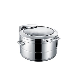Fine Dine Głęboki podgrzewacz indukcyjny ze szklaną pokrywą De Luxe Eco, 11l Fine Dine Głęboki podgrzewacz indukcyjny ze szklaną pokrywą De Luxe Eco, 11l