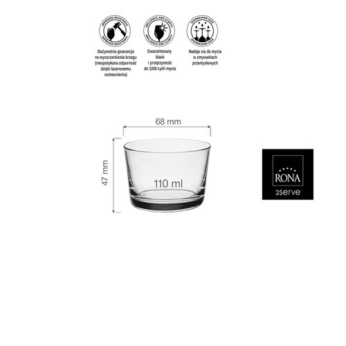 Rona Naczynie na finger food Bodega, 110ml