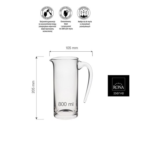 Rona Dzbanek Toscana, 800ml Rona Dzbanek Toscana, 800ml
