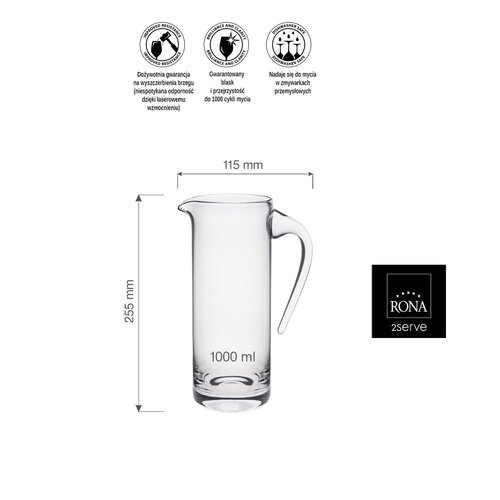 Rona Dzbanek Toscana, 1000ml