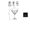 Rona Kieliszek do martini Classic Cocktails Vintage, 250ml