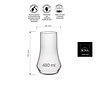 Rona Szklanka wysoka Eclipse, 480ml