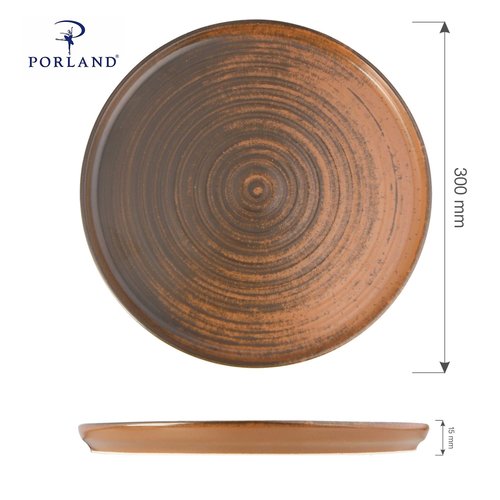 Porland Talerz z wysokim rantem Lykke Brown, 300mm