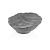 Fine Dine Miska skośna Rock, czarna, 232x225x(h)95mm