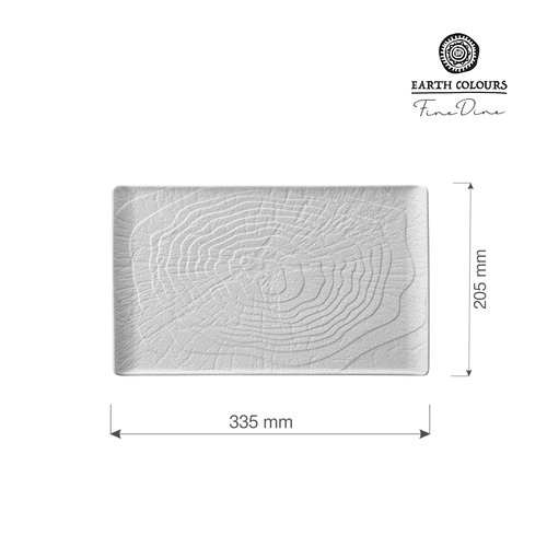 Fine Dine Talerz prostokątny Nordic, 335x205mm Fine Dine Talerz prostokątny Nordic, 335x205mm