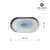 Fine Dine Talerz owalny Galaxy, 290mm
