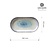 Fine Dine Talerz owalny Galaxy, 190mm
