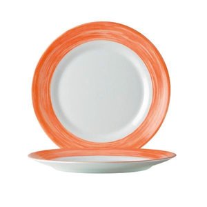 Arcoroc Talerz płytki pomarańczowy Brush 235 mm Arcoroc Talerz płytki pomarańczowy Brush 235 mm