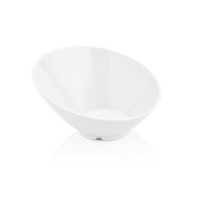 Fine Dine Miska skośna z melaminy, biała, 262x(h)138 mm Fine Dine Miska skośna z melaminy, biała, 262x(h)138 mm