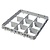 Cambro Nadstawka wysoka CAMRACK, MODEL E1 49 przegródek