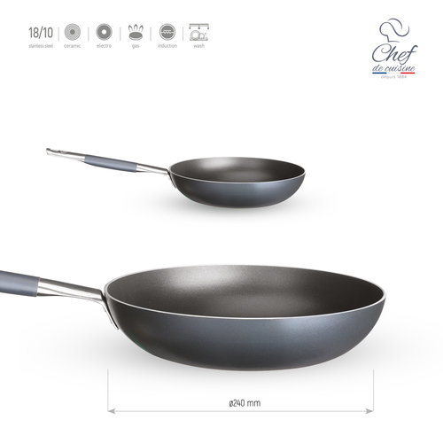 Chef de Cuisine Patelnia Impressive z podwójną powłoką nieprzywierającą 240 mm