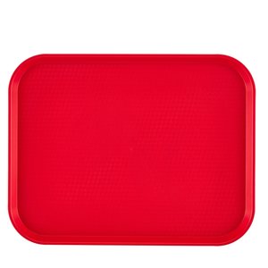 Cambro Taca z polipropylenu Fast Food, fakturowana powierzchnia czerwona Cambro Taca z polipropylenu Fast Food, fakturowana powierzchnia czerwona