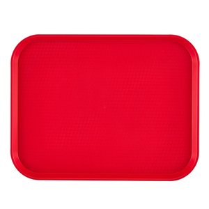 Cambro Taca z polipropylenu Fast Food, fakturowana powierzchnia czerwona Cambro Taca z polipropylenu Fast Food, fakturowana powierzchnia czerwona